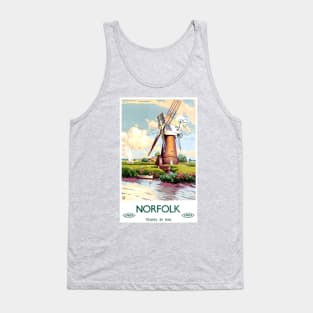 Vintage Travel Poster - Norfolk Tank Top